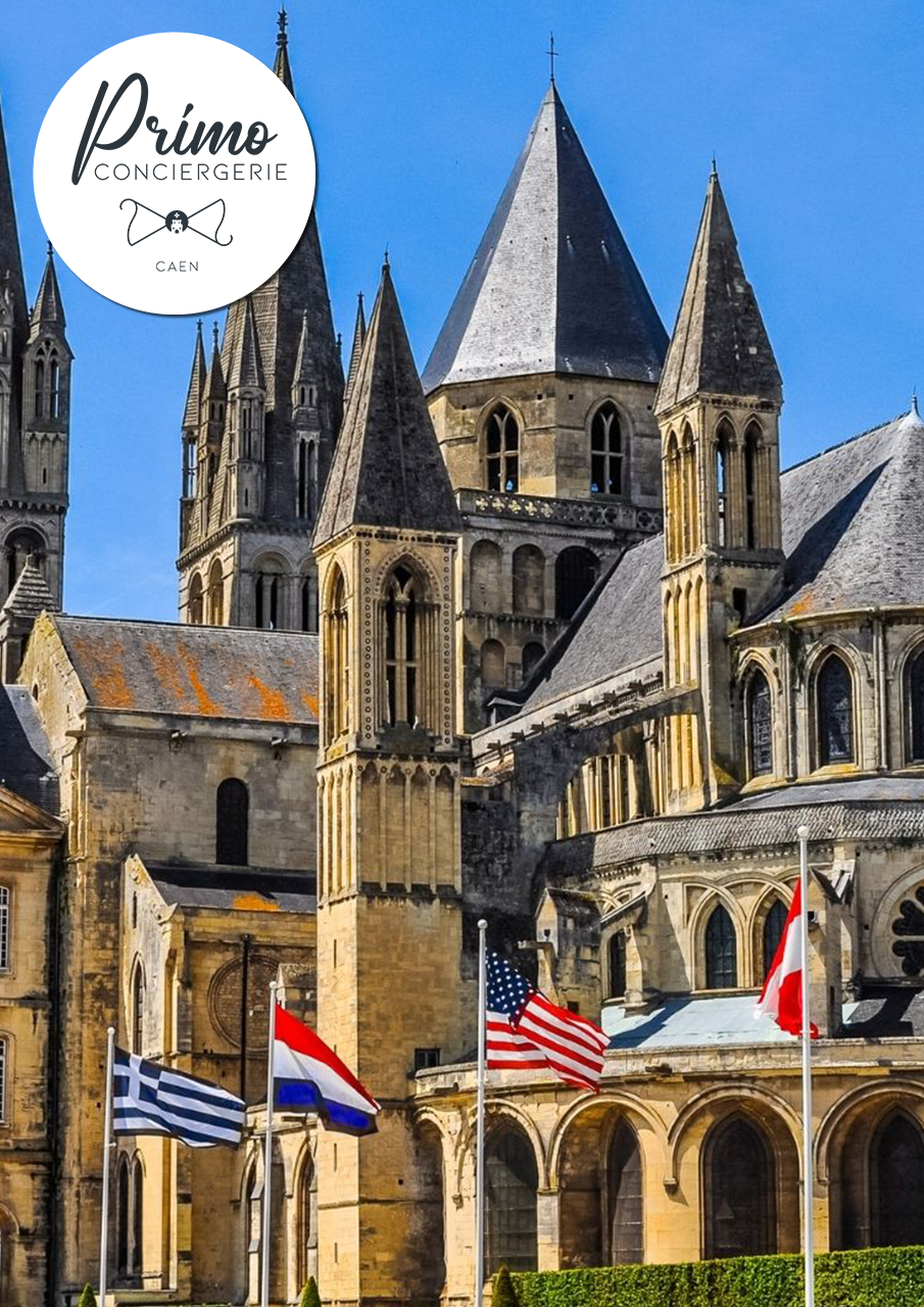 Église gothique de Caen, Normandie.