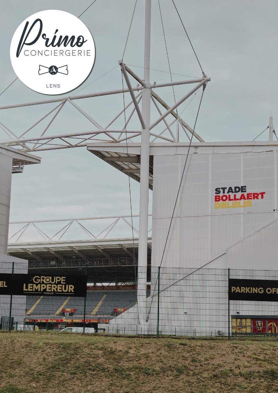 Stade Bollaert-Delelis à Lens, vue extérieure.