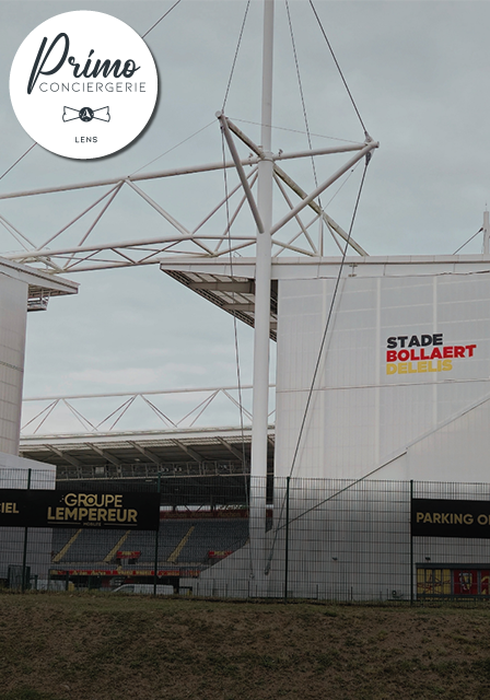 Stade Bollaert-Delelis à Lens, vue extérieure.